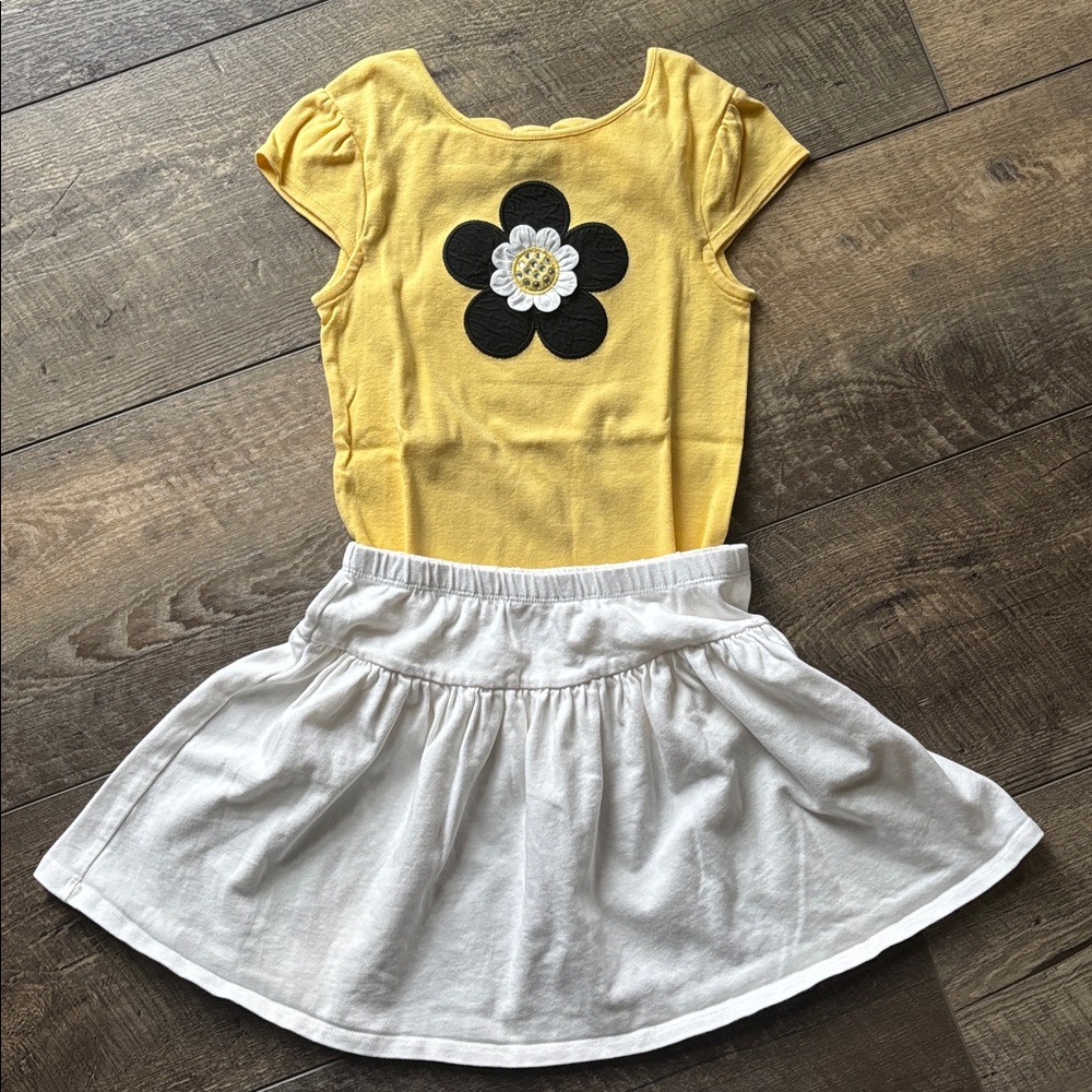 Gymboree Yellow & White Outfit